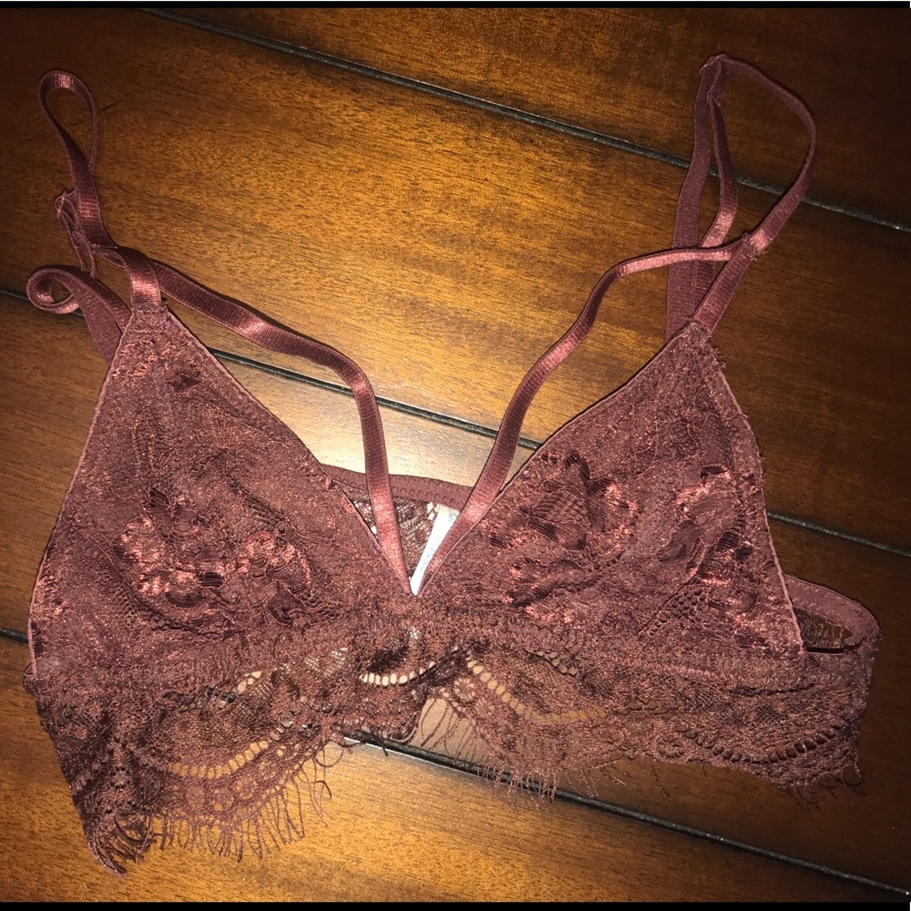 Maroon bralette